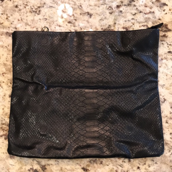 Steve Madden Croc Embossed Clutch - Picture 3 of 9